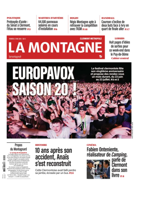 Cover of La Montagne (Clermont-Metropole)