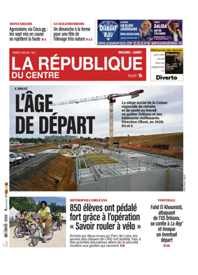 Cover of La Republique du Centre (Orleans - Loiret))