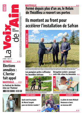 Cover of La Voix de l’Ain Amberieu en Bugey - Meximieux