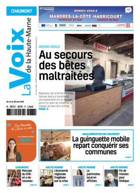 Cover of La Voix de la Haute-Marne edition Chaumont