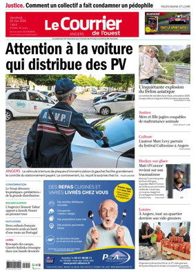 Cover of Le Courrier de l’Ouest (Angers)
