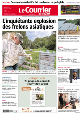 Cover of Le Courrier de l’Ouest (Saumur)