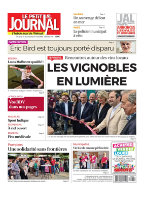 Cover of Le Petit Journal - L'hebdo local de l'Herault
