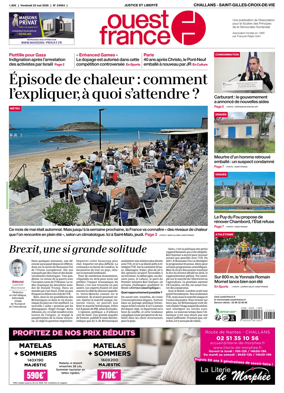 Cover of Ouest France (Challans / Saint-Gilles-Croix-de-Vie)