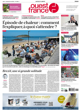 Cover of Ouest France (Dinan)