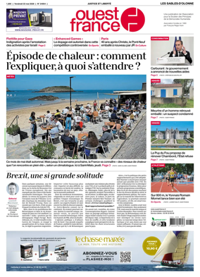 Cover of Ouest France (Les Sables-d'Olonne)