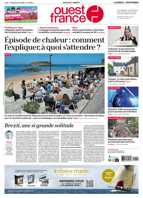 Cover of Ouest France (Loudeac / Rostrenen)