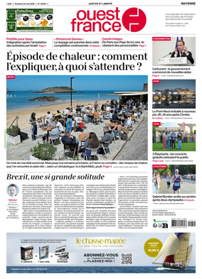 Cover of Ouest France (Mayenne)