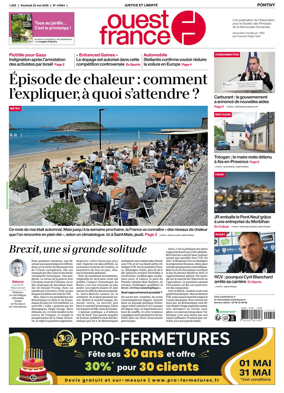 Cover of Ouest France (Pontivy)