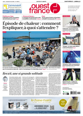Cover of Ouest-France (Saint-Brieuc Lamballe)
