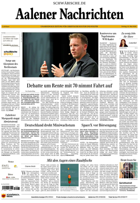 Cover of Aalener Nachrichten