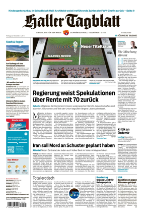 Cover of Haller Tagblatt