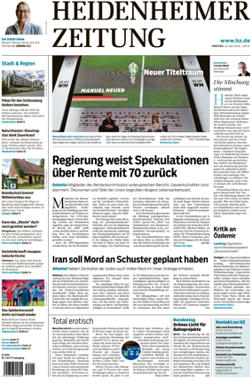Cover of Heidenheimer Zeitung