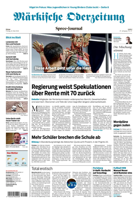 Cover of Markische Oderzeitung Erkner