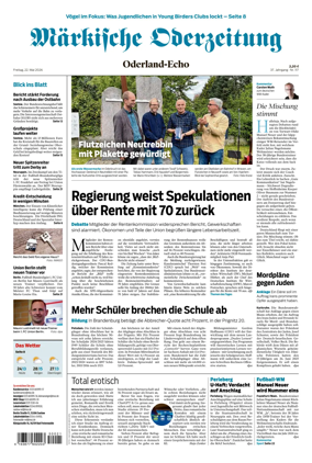Cover of Markische Oderzeitung Oderland-Echo