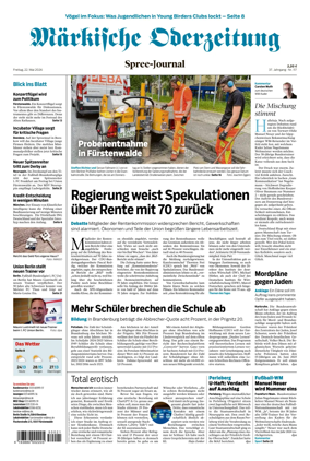 Cover of Markische Oderzeitung Spree-Journal