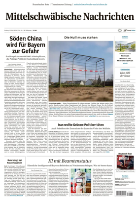 Cover of Mittelschwaebische Nachrichten