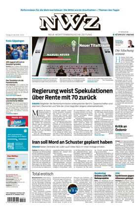 Cover of NWZ – Neue Wurttembergische Zeitung