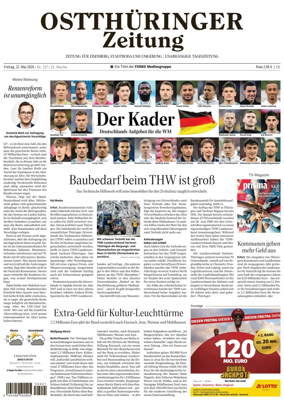 Cover of Ostthuringer Zeitung (Saale-Holzland-Kreis)