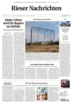 Cover of Rieser Nachrichten