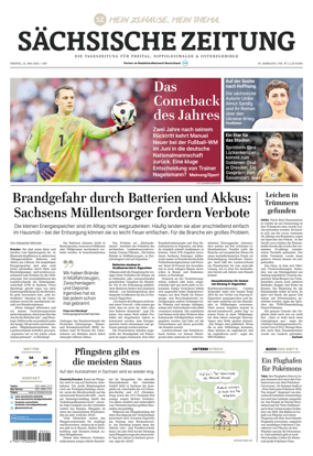 Cover of Sachsische Zeitung (Freital Dippoldiswalde & Osterzgebirge)