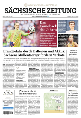 Cover of Sachsische Zeitung (Meissen Radebeul und das Elbland)