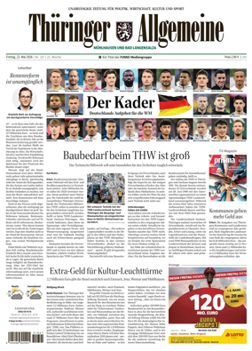 Cover of Thuringer Allgemeine (Muhlhausen und Bad Langensalza)