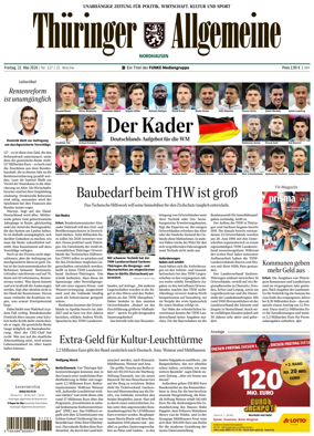 Cover of Thuringer Allgemeine (Nordhausen)