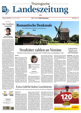 Cover of Thuringische Landeszeitung (Gera)