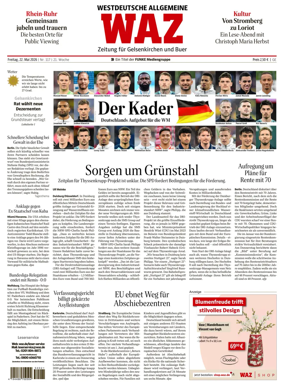Cover of Westdeutsche Allgemeine Zeitung (Gelsenkirchen)