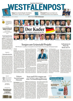 Cover of Westfalenpost (Siegen)