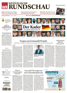 Cover of Westfalische Rundschau (Hagen Hohenlimburg)