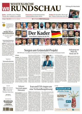 Cover of Westfalische Rundschau (Meschede)