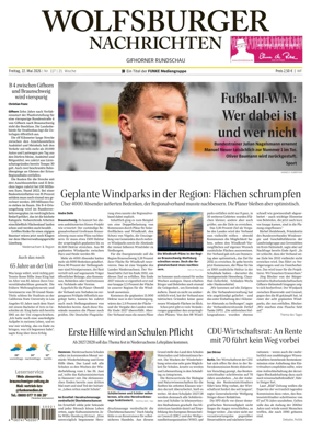 Cover of Wolfsburger Nachrichten (Wolfsburg-Gifhorn)