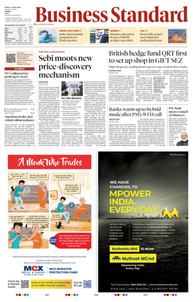 Cover of Business Standard