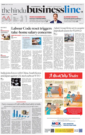Cover of BusinessLine (Kolkata)