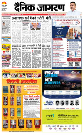 Cover of Dainik Jagran - Haridwar
