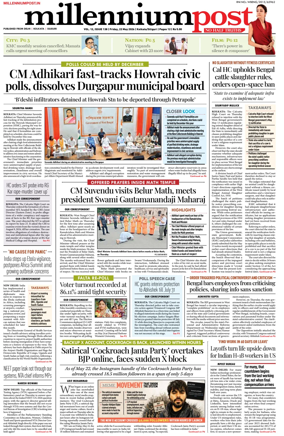 Cover of Millennium Post (Kolkata)