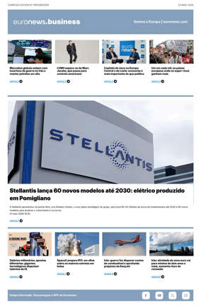 Cover of Euronews Business (Portuguese)