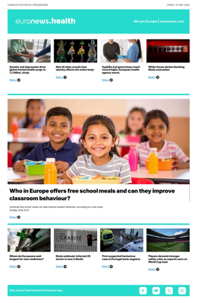 Cover of Euronews Health (English) Compiled Edition