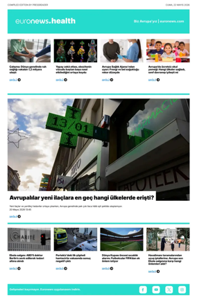 Cover of Euronews Health (Turkish) Compiled Edition
