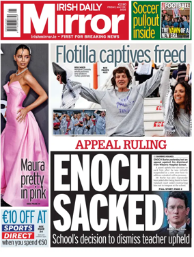 Cover of Irish Daily Mirror