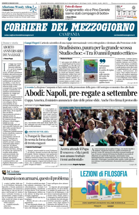 Cover of Corriere del Mezzogiorno (Campania)
