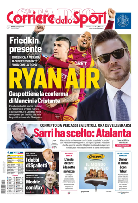 Cover of Corriere dello Sport (Lazio)