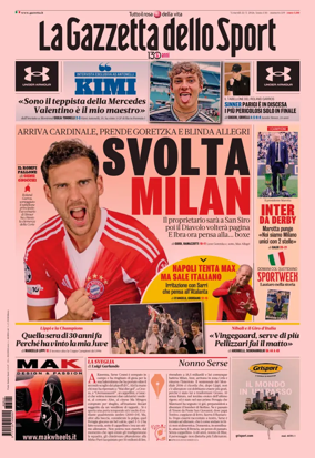 Cover of La Gazzetta dello Sport - Napoli