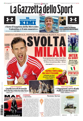 Cover of La Gazzetta dello Sport - Roma