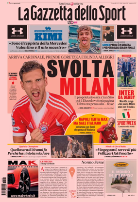 Cover of La Gazzetta dello Sport
