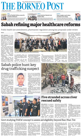 Cover of The Borneo Post (Sabah)