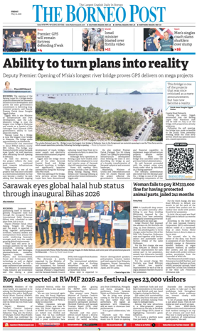 Cover of The Borneo Post (Sarawak)