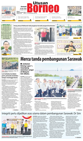 Cover of Utusan Borneo (Sarawak)
